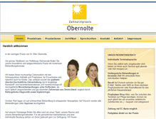 Tablet Screenshot of dr-obernolte.de